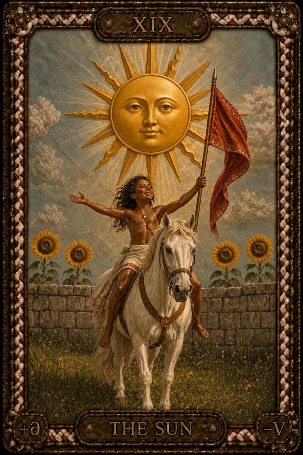 Le Soleil — carte de Tarot de Pavel Medvedev